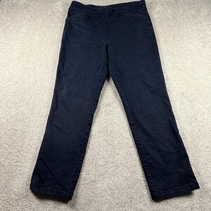 Croft & Barrow The Effortless Stretch Pant Womens 10 Short Black Straight Leg